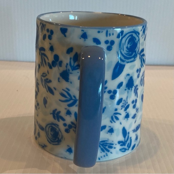 Blue Flowers Coffee Tea Mug Cup 14 Oz By 10 Strawberry Street Bella Floral - Picture 2 of 11